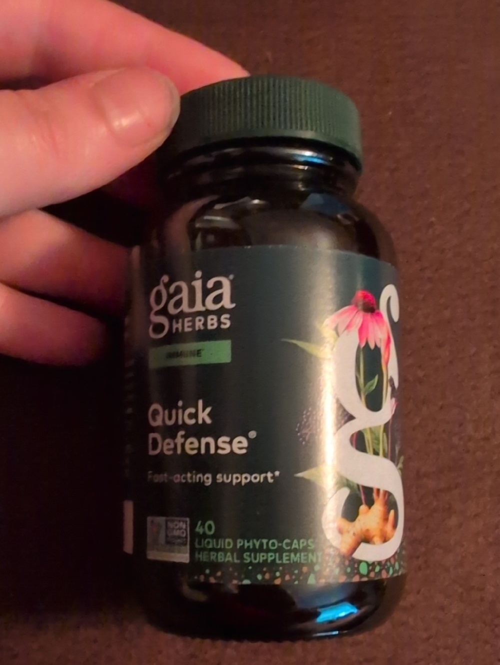 Gaia Herbs Quick Defense Supplement - Green Bottle